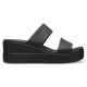 Papuci Crocs Brooklyn Mid Wedge Culoare Negru - Black/Black