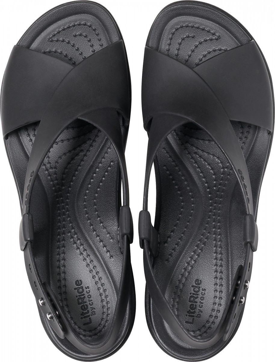 Sandale Crocs Brooklyn High Wedge Negru - Black/Black - 2 | YEO
