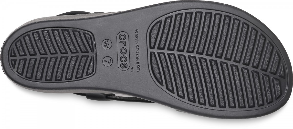 Sandale Crocs Brooklyn High Wedge Negru - Black/Black